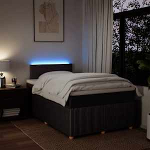 Box spring postel s matrací tmavě hnědá 120x190 cm textil - obrázek 5