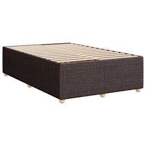 Box spring postel s matrací tmavě hnědá 120x190 cm textil - obrázek 9