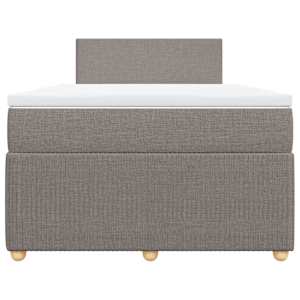 Box spring postel s matrací taupe 120x190 cm textil - obrázek 6