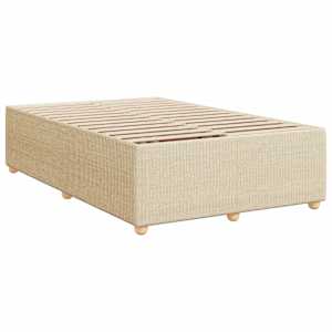 Box spring postel s matrací krémová 120x190 cm textil - obrázek 9