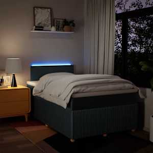 Box spring postel s matrací černá 120x190 cm textil - obrázek 5