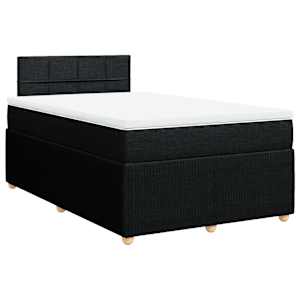 Box spring postel s matrací černá 120x190 cm textil - obrázek 3
