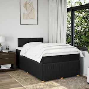 Box spring postel s matrací černá 120x190 cm textil - obrázek 4