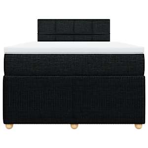 Box spring postel s matrací černá 120x190 cm textil - obrázek 6