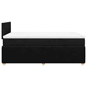 Box spring postel s matrací černá 120x190 cm textil - obrázek 7