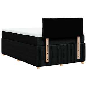 Box spring postel s matrací černá 120x190 cm textil - obrázek 8