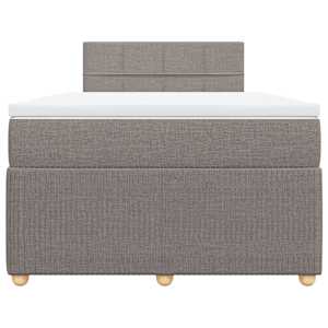Box spring postel s matrací taupe 120x190 cm textil - obrázek 6