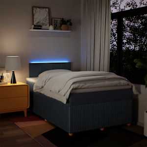Box spring postel s matrací černá 120x190 cm textil - obrázek 5