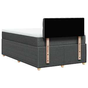 Box spring postel s matrací tmavě šedá 120x190 cm textil - obrázek 8
