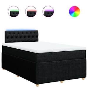 Box spring postel s matrací černá 120x190 cm textil - obrázek 2