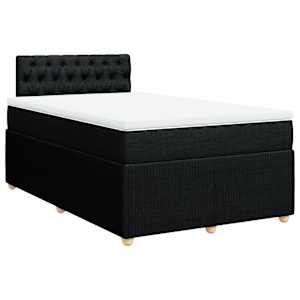 Box spring postel s matrací černá 120x190 cm textil - obrázek 3