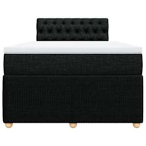 Box spring postel s matrací černá 120x190 cm textil - obrázek 6