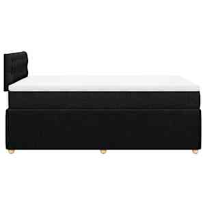 Box spring postel s matrací černá 120x190 cm textil - obrázek 7