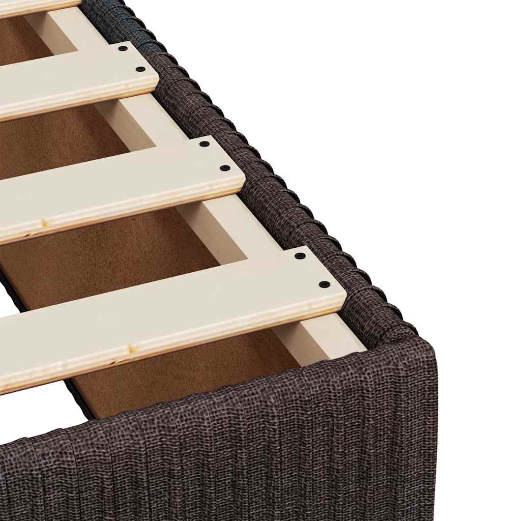 Box spring postel s matrací tmavě hnědá 120x190 cm textil - obrázek 13