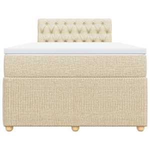 Box spring postel s matrací krémová 120x190 cm textil - obrázek 6