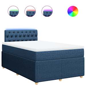 Box spring postel s matrací černá 120x190 cm textil - obrázek 2