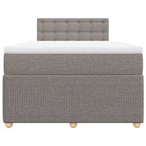 Box spring postel s matrací taupe 120x190 cm textil - obrázek 6