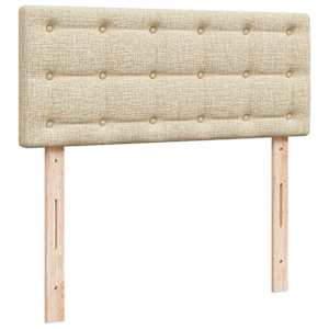 Box spring postel s matrací krémová 120x190 cm textil - obrázek 12