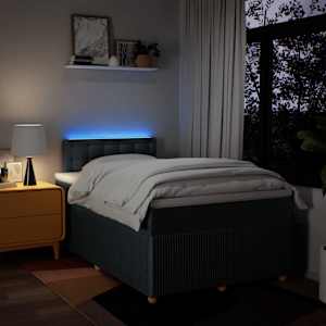 Box spring postel s matrací černá 120x190 cm textil - obrázek 5