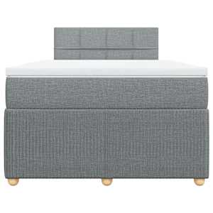 Box spring postel s matrací světle šedá 120 x 200 cm textil - obrázek 6