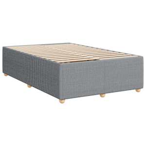 Box spring postel s matrací světle šedá 120 x 200 cm textil - obrázek 9
