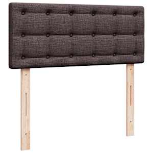 Box spring postel s matrací tmavě hnědá 120x200 cm textil - obrázek 12
