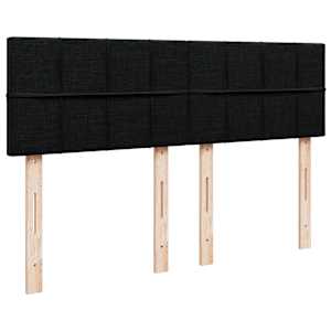 Box spring postel s matrací černá 140 x 190 cm textil - obrázek 12