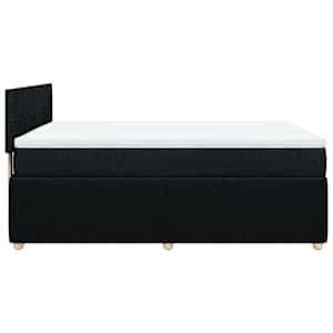 Box spring postel s matrací černá 140 x 190 cm textil - obrázek 7