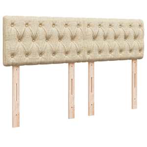 Box spring postel s matrací krémová 140x190 cm textil - obrázek 12