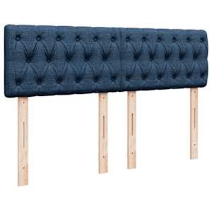 Box spring postel s matrací modrá 140x190 cm textil - obrázek 12