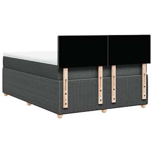 Box spring postel s matrací tmavě šedá 140x200 cm textil - obrázek 8