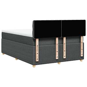 Box spring postel s matrací tmavě šedá 140x200 cm textil - obrázek 8