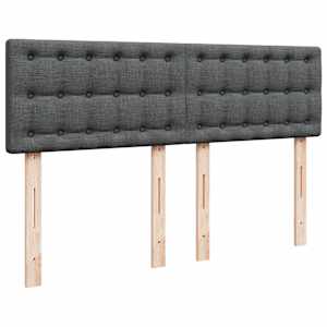 Box spring postel s matrací tmavě šedá 140x200 cm textil - obrázek 12