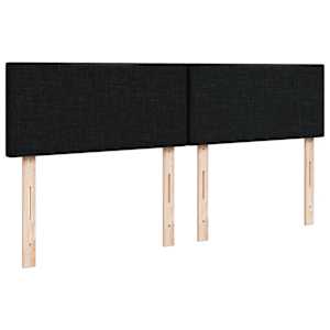 Box spring postel s matrací černá 160x200 cm textil - obrázek 12