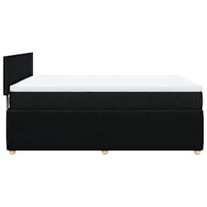 Box spring postel s matrací černá 160x200 cm textil - obrázek 7