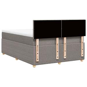 Box spring postel s matrací taupe 160x200 cm textil - obrázek 8