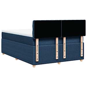 Box spring postel s matrací modrá 160x200 cm textil - obrázek 8