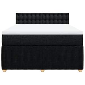 Box spring postel s matrací černá 160x200 cm textil - obrázek 6