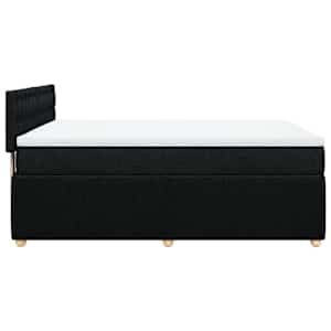 Box spring postel s matrací černá 160x200 cm textil - obrázek 7