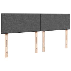 Box spring postel s matrací tmavě šedá 180x200 cm textil - obrázek 12