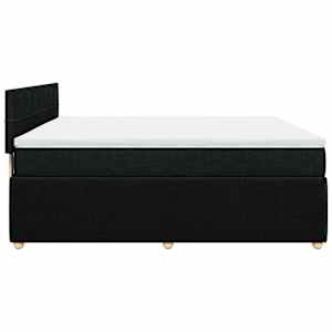 Box spring postel s matrací černá 180x200 cm textil - obrázek 7