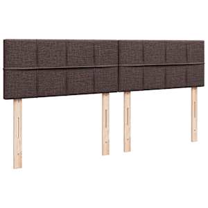 Box spring postel s matrací tmavě hnědá 180x200 cm textil - obrázek 12
