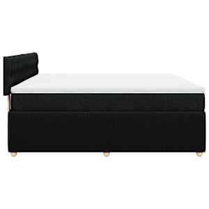 Box spring postel s matrací černá 180x200 cm textil - obrázek 7