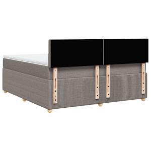Box spring postel s matrací taupe 180x200 cm textil - obrázek 8