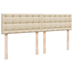 Box spring postel s matrací krémová 180x200 cm textil - obrázek 12