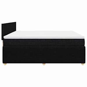 Box spring postel s matrací černá 200x200 cm textil - obrázek 7