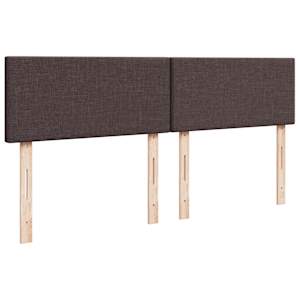 Box spring postel s matrací tmavě hnědá 200x200 cm textil - obrázek 12