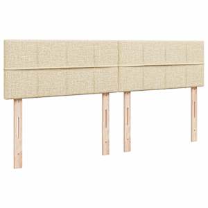 Box spring postel s matrací krémová 200x200 cm textil - obrázek 12