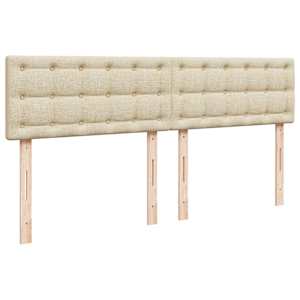 Box spring postel s matrací krémová 200x200 cm textil - obrázek 12