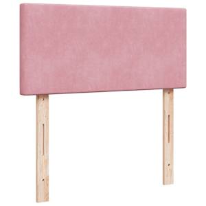Box spring postel s matrací růžová 80 x 200 cm samet - obrázek 12